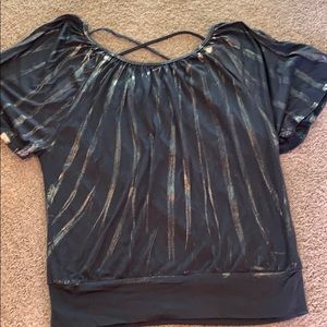 Flowing Metallic Top